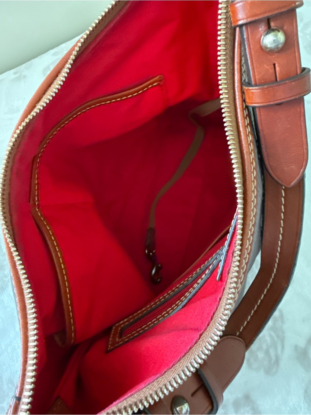 Dooney & Bourke Pebble Grain Hobo Shoulder Bag - Picture 9 of 16